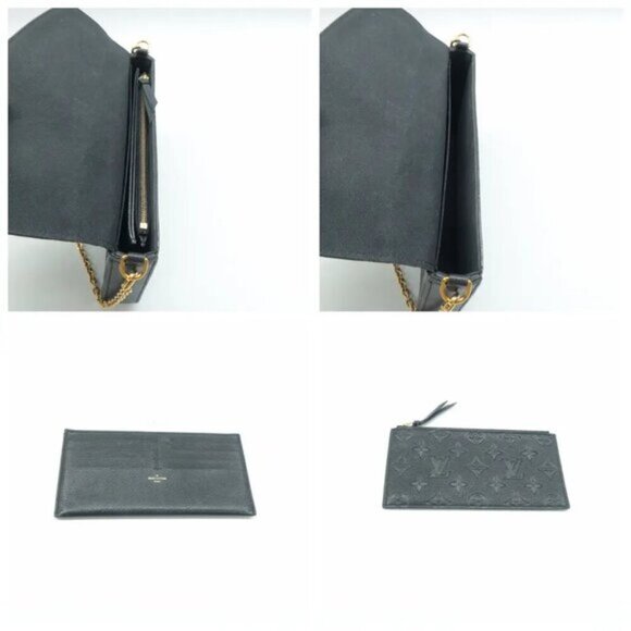 100% Authentic Louis Vuitton Pochette Felicie W/P Black Shoulder bag 1277-073124 - Picture 10 of 12